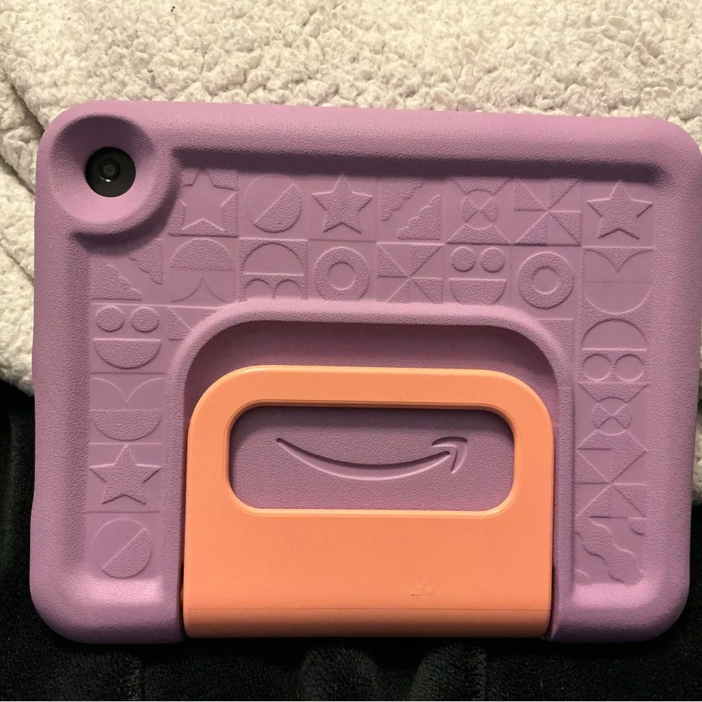 2 - Amazon Fire 7 for kids, with Purple and Orange Case